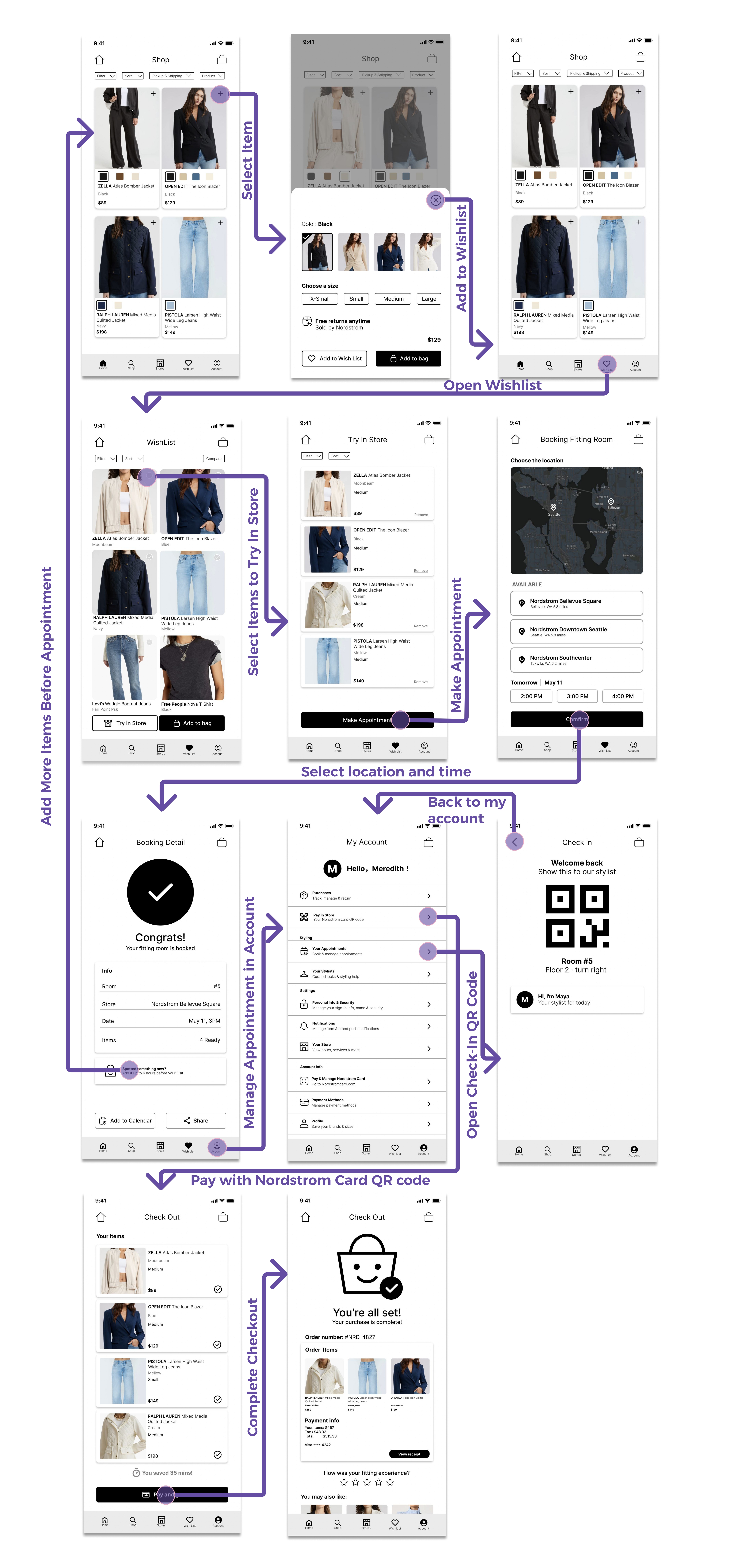 Fitting Room Pre-booking