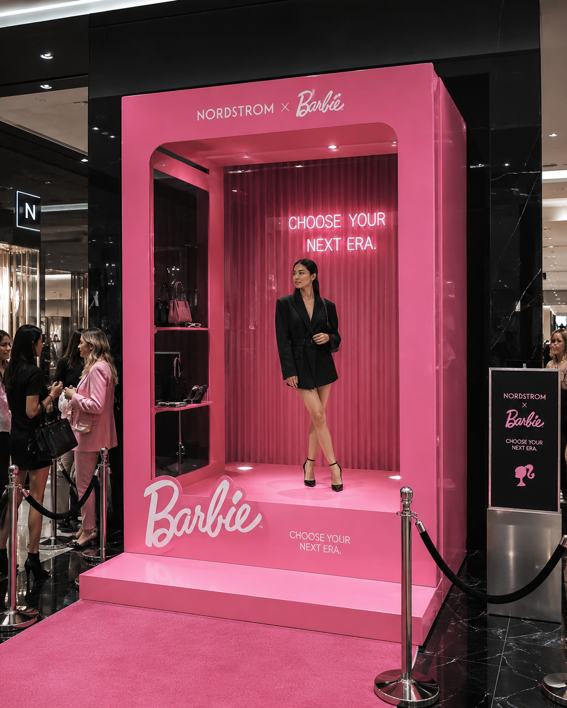 Nordstrom × Barbie booth